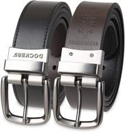 stylish & versatile: dockers feather reversible men's belt accessories in black & brown логотип