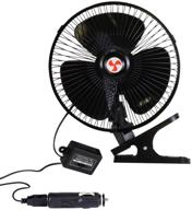 🌬️ koolatron 12v oscillating fan: adjustable neck, heavy-duty clip, efficient air circulation for car, suv, truck, rv, boat logo