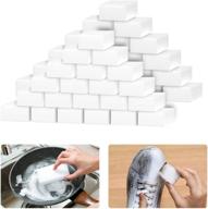 🧽 large magic eraser sponge bulk pack - 50 sheets, multifunctional melamine foam cleaning sponges for kitchen, dishes, bathtub, furniture, baseboards, sink, floors, walls, shoes - powerful scrub pads logo