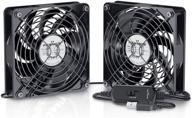 dual 120mm usb fan with 3-speed controller - keynice dc 5v powered desk fan for cooling av receiver, dvr, playstation, tv box, computer cabinet logo