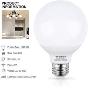 img 3 attached to 💡 Aooshine Incandescent-Like Vanity Bulb, Non-Dimmable - Promoting Sustainable Lighting Solutions