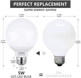 img 2 attached to 💡 Aooshine Incandescent-Like Vanity Bulb, Non-Dimmable - Promoting Sustainable Lighting Solutions