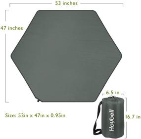 img 2 attached to 🌙 Hoybell Playard Mattress: Summer Pop 'N Play Compatible, Self-Inflatable Comfort, Carry Case Included - Dark Grey