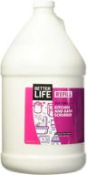 🌿 better life natural kitchen & bath scrubber refill: 128 oz eco-friendly solution logo