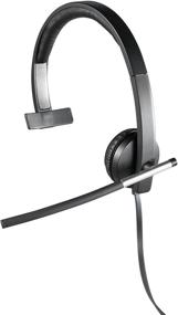 img 1 attached to Logitech USB Headset Mono H650e: Enhanced Communication in Black
