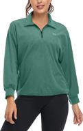 👕 soneven women's upf50+ half zip long sleeve hiking shirt - moisture wicking golf pullover logo