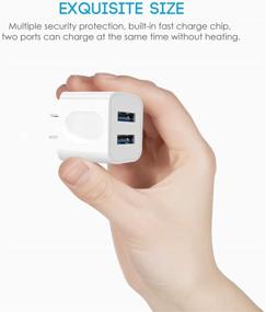 img 1 attached to Everdigi Dual Port USB Wall Charger with MFi Certified 2 Pack 3FT Lightning Cable Cord - Compatible with iPhone 12/12 Pro/11 Pro Max/11 Pro/11/Xs Max/Xs/XR/X/8/7/6/S and More - iPhone Charger Boosted for Optimal Performance