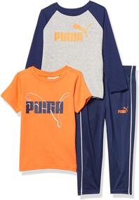 img 4 attached to PUMA Piece Graphic T Shirt Longsleeve Boys' Clothing in Clothing Sets
