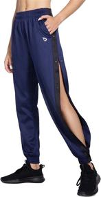 img 4 attached to 💃 BALEAF Women's Tear-Away Warm-Up Pants: Active Workout Sweatpants with Pockets - Tapered Design