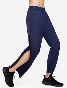 img 1 attached to 💃 BALEAF Women's Tear-Away Warm-Up Pants: Active Workout Sweatpants with Pockets - Tapered Design