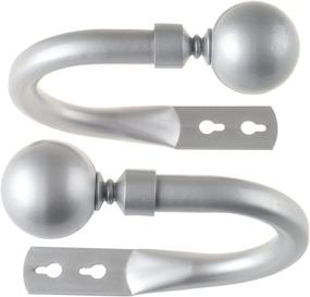 img 2 attached to Enhance Your Curtains with the Bedford Home Solid Sphere Holdback: Stylish and Functional Curtain Tiebacks