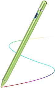 img 4 attached to Digital Stylus Pens For Touch Screens Fine Point Stylist Pen Precise And Smooth Stylish Pencil (Green)