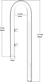 img 1 attached to 🌸 JARDLI Glass Poppy Pipe Outflow and Lily Pipe Inflow for Plant Aquariums