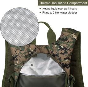 img 2 attached to 🎒 Gelindo Tactical Hydration Backpack 2L | Lightweight Pack for Hunting, Hiking, Camping, Cycling | Water Bladder Included