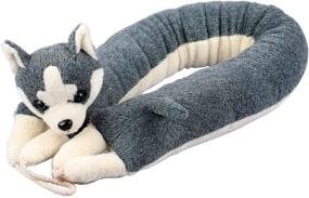 img 4 attached to 🐺 MAGZO Door Draft Stopper 36in: Husky Dog Design to Block Sound, Dust & Cold Air - Save Energy & Reduce Noise during Cold Weather
