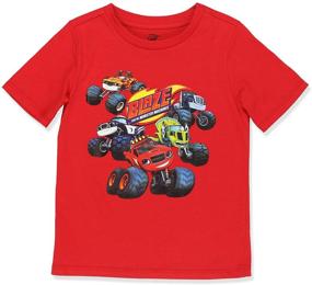 img 4 attached to Monster Machines Toddlers Sleeve T Shirt