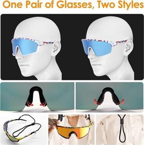 img 1 attached to 🕶️ Enhance Your Performance with Homradise Polarized Sports Sunglasses for Cycling, Baseball, Running, Fishing, Golf, and Driving