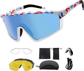 img 4 attached to 🕶️ Enhance Your Performance with Homradise Polarized Sports Sunglasses for Cycling, Baseball, Running, Fishing, Golf, and Driving