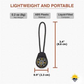 img 1 attached to 🧭 Explore with Ease: Sun Company ZiprComp - Compact Ball Compass with Lanyard and Zipper Pull for Outdoor Gear