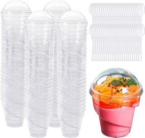 img 2 attached to ♻️ Foraineam 100 Pack Recyclable Disposable Appetizers - Sustainable & Reusable