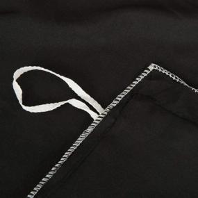 img 1 attached to 🖤 NTBAY наволочка для одеяла Queen из микрофибры - 3-х кусочный набор постельного белья однотонный с застежкой-молнией - черный