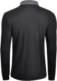 img 3 attached to TAPULCO Contrast Wicking Lightweight Atheletic Men's Clothing for Shirts