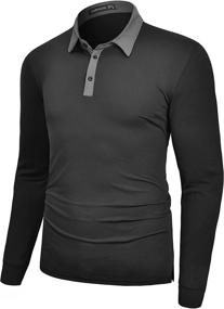 img 4 attached to TAPULCO Contrast Wicking Lightweight Atheletic Men's Clothing for Shirts