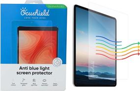 img 4 attached to 👁️ Защитная пленка с фильтром от синего света Ocushield для Apple iPad Pro 11" (2018 и 2020)/iPad Air 10.9" (2020) - Защита глаз, медицинское устройство с аккредитацией, антибликовое покрытие.