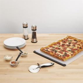 img 1 attached to 🍕 OXO SteeL Pizza Wheel and Cutter: Effortlessly Slice and Serve Perfect Pizza Every Time!