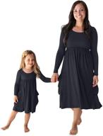 👗 popinjay mommy and me dresses: matching big pocket midi dress for stylish moms and kids logo