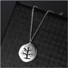 img 1 attached to HUIMEI Sterling Silver Pendant Necklace