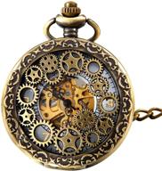 ⌚ avaner steampunk skeleton mechanical numeral: innovative retro style watch logo