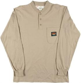 img 1 attached to 👕 Rasco FR Henley T Shirt: Preshrunk Men's Clothing for Ultimate Comfort & Safety