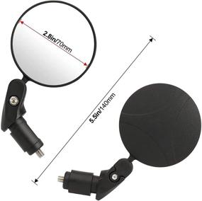 img 3 attached to 🚴 Enhance Your Cycling Experience with LWPITTY Bike Mirror: 2pcs Bar End Mirrors for Safe Rear View on Mountain and Road Bikes