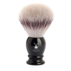 img 3 attached to MÜHLE Classic Silvertip Fiber Shaving Brush: High-Grade Black Resin Handle for a Luxurious Shave Experience