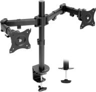 mount-it! dual monitor mount: enhanced desk stand arm for 2 screens, 17-27 inch computers, vesa 75-100 compatible displays логотип