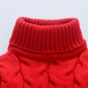 img 2 attached to 🎄 VIFUUR Turtleneck Sweater: Festive Boys' and Girls' Christmas Clothing for Warm and Stylish Sweaters