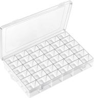📦 versatile 36-grid plastic organizer box: ideal for beads, crafts, jewelry, fishing tackles & earrings – adjustable dividers included! logo