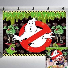 img 4 attached to SEO-optimized: Ghostbusters Party Supplies Photography Backdrop | Birthday Banner Background | Photo Booth Props | Party Decor 7X5Ft