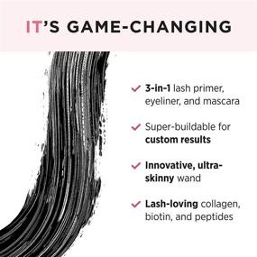 img 2 attached to 💫 IT Cosmetics Tightline, Black - Multi-Tasking Lash Primer, Eyeliner &amp; Mascara - Enhances Length &amp; Nourishes Lashes - Ultra-Thin Wand - Enriched with Collagen, Biotin, Peptides &amp; Antioxidants - 0.12 fl oz