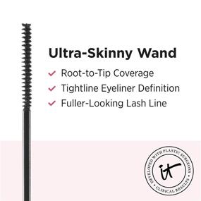 img 1 attached to 💫 IT Cosmetics Tightline, Black - Multi-Tasking Lash Primer, Eyeliner &amp; Mascara - Enhances Length &amp; Nourishes Lashes - Ultra-Thin Wand - Enriched with Collagen, Biotin, Peptides &amp; Antioxidants - 0.12 fl oz