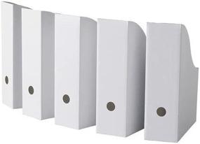 img 3 attached to 📚 IKEA Flyt Magazine File - Pack of 10, White: Organize Your Magazines in Style!