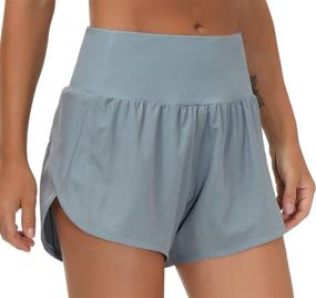 img 3 attached to 🩳 Womens High Waisted Quick Dry Athletic Workout Shorts with Mesh Liner and Zipper Pockets - THE GYM PEOPLE