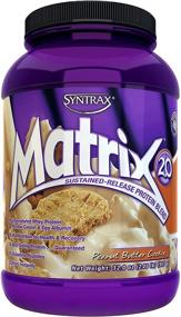 img 1 attached to 🥜 32 oz Syntrax Matrix 2.0 Sustained-Release Protein Blend - Peanut Butter Cookie Flavored