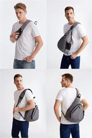 img 1 attached to Water-Resistant Crossbody Backpack Shoulder Bag - TurnWay