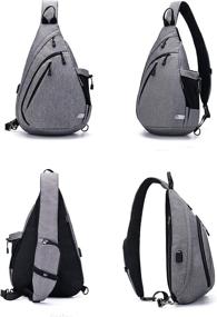 img 4 attached to Water-Resistant Crossbody Backpack Shoulder Bag - TurnWay