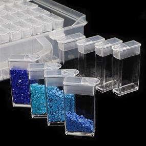 60/24 Grids 5D Diamond Painting Box Storage Containers Diamond Art DIY  Accessories with Label Stickers for Beads Crafts