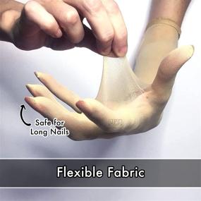 img 1 attached to Flexible Second Skin Seamless Illusion Elastic Gloves