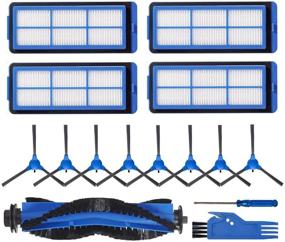 img 4 attached to LesinaVac Replacement Parts for Eufy RoboVac Max Series & 🔄 G-Series Robot Vacuum Cleaner - Main Brush, Side Brushes, and Filters Kit