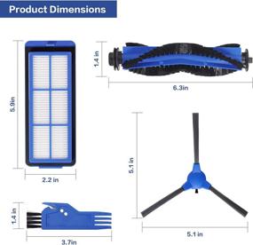 img 3 attached to LesinaVac Replacement Parts for Eufy RoboVac Max Series & 🔄 G-Series Robot Vacuum Cleaner - Main Brush, Side Brushes, and Filters Kit